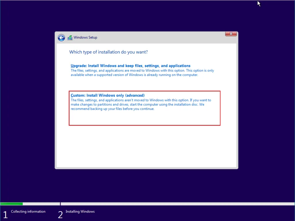cara install windows 10