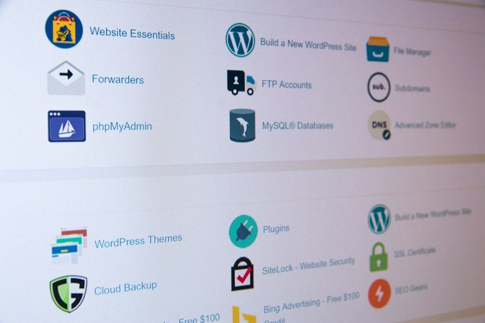Pengelolaan berkas sistem melalui antarmuka kontrol server hosting